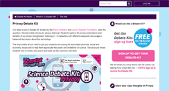 Desktop Screenshot of debate.imascientist.org.uk